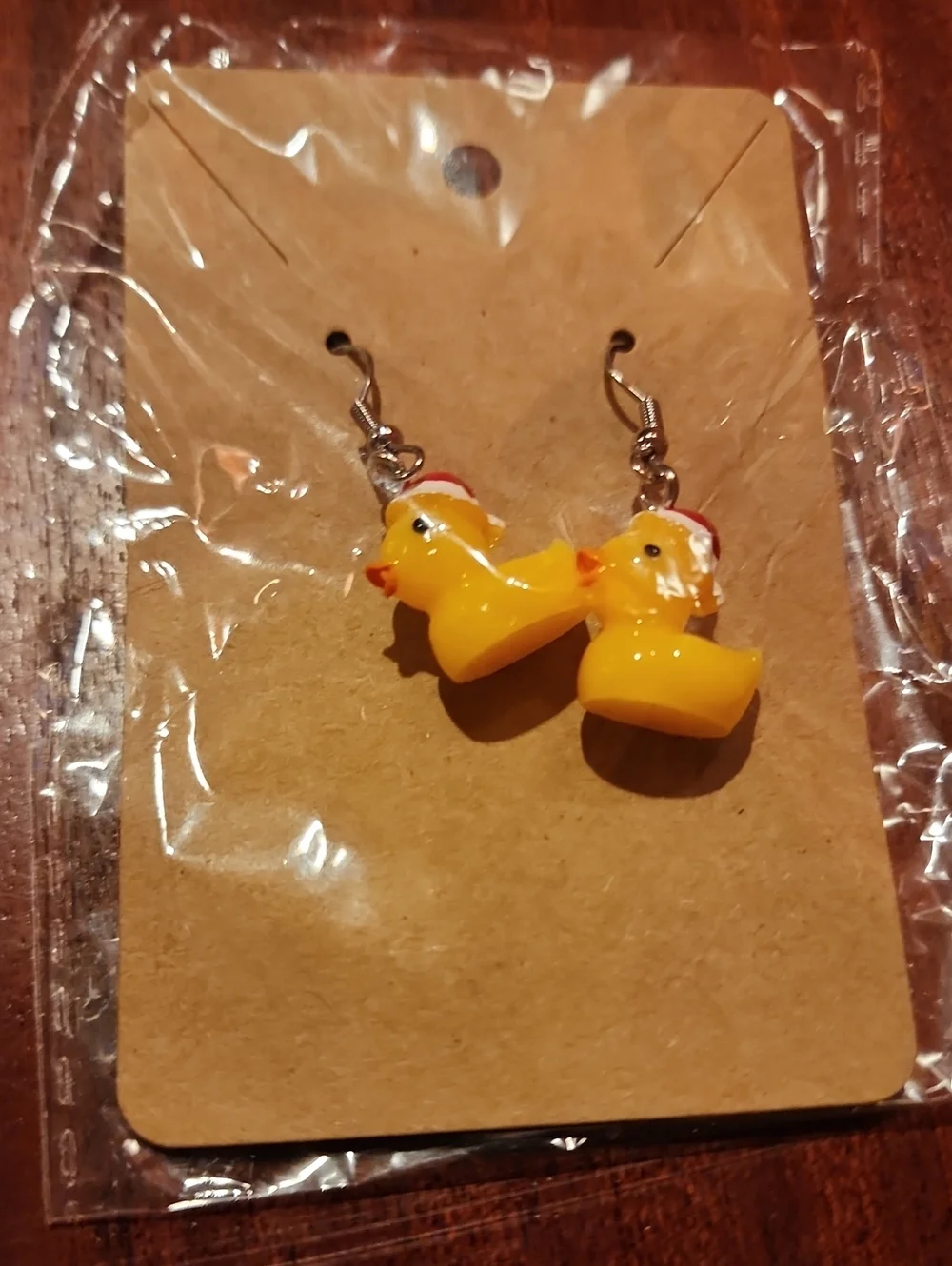 Yellow Duck Kids Earrings - Cute Rubber Duck Design
